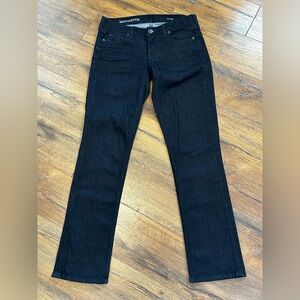 J. Crew Matchstick 27 S Dark Indigo Blue Denim Jeans Pockets Button